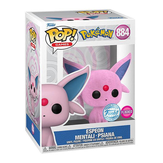 Funko Pop! Pokémon: Espeon (884) Flocked – Figure da Collezione - Jack the Collector