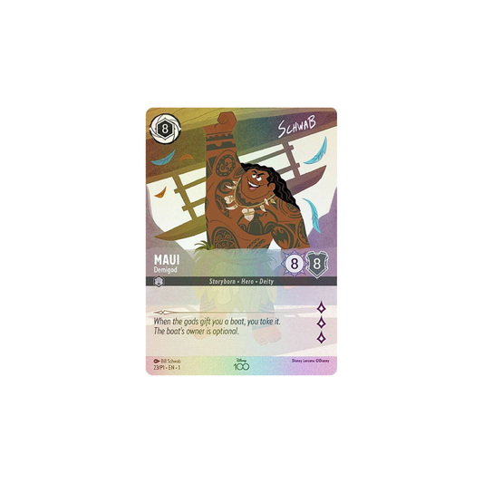 Maui-Demigod 23/P1 Promo Disney Lorcana-Disney 100 Collector's Edition